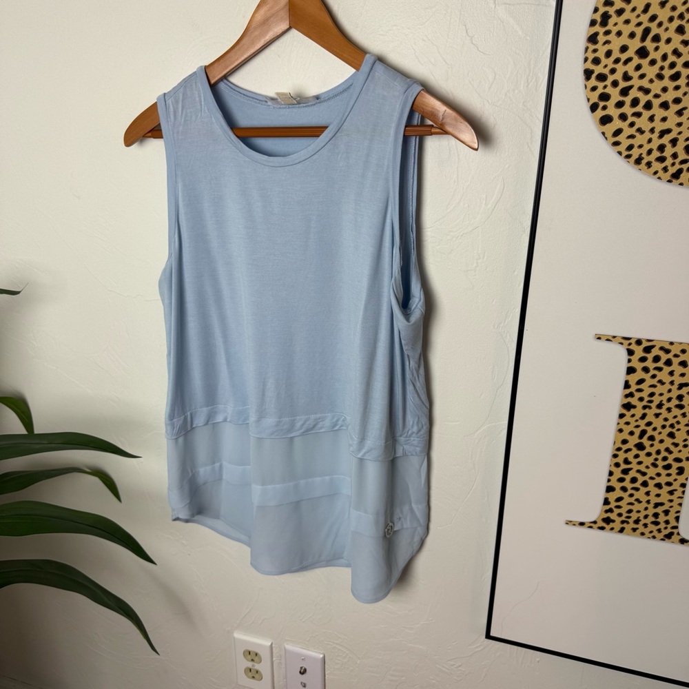 Michael Michael Kors Light Blue Sleeveless Layered Tank Top – Size L